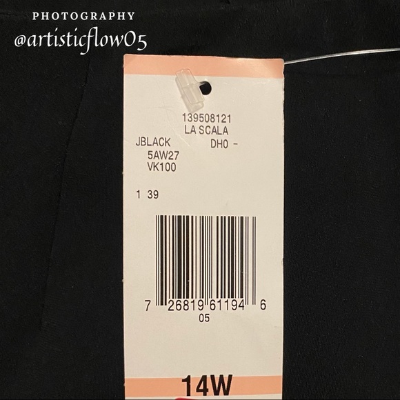 NEW! Jones New York Lined Long Black Skirt - Picture 5 of 5